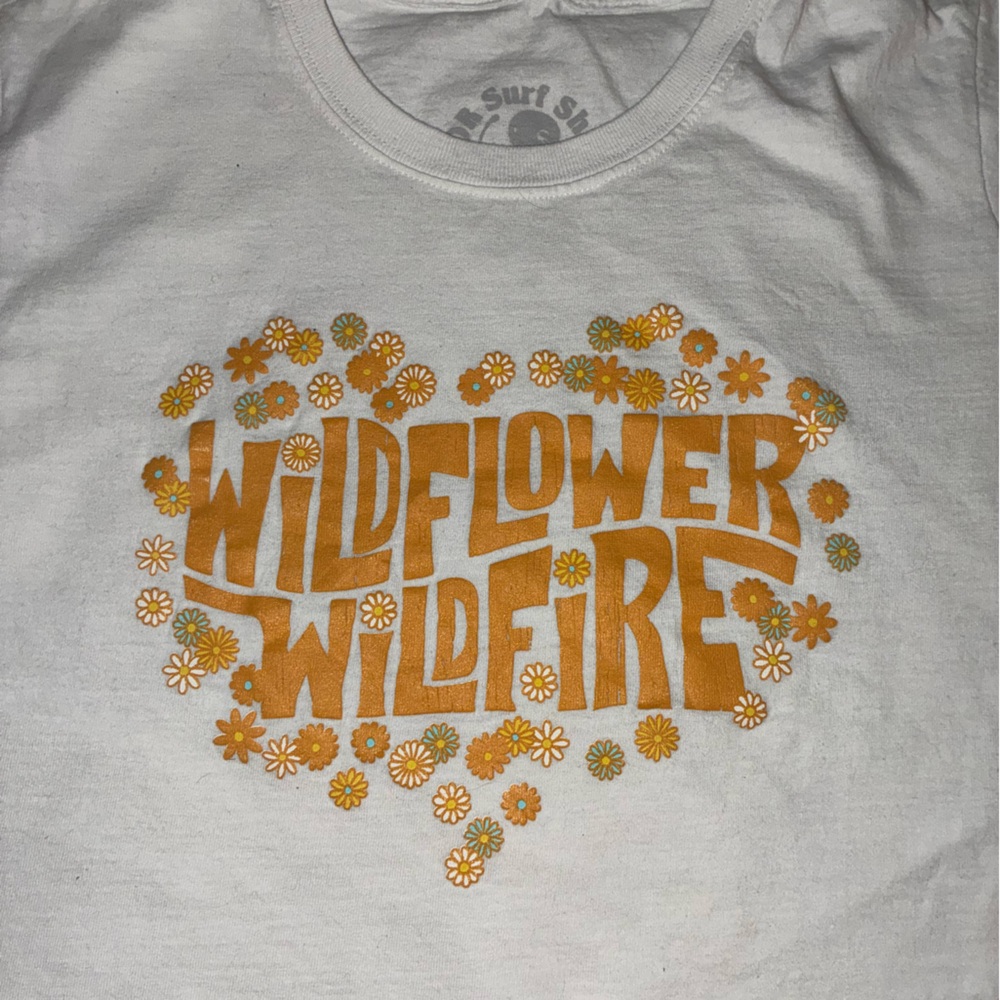 Lana Del Rey Surf Shop Pop Up Wildflower Wildfire Crop Top NWT Medium